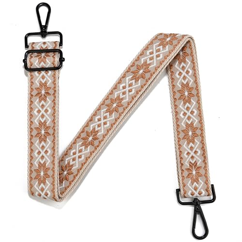 Image of Crossbody Straps for Purses Silver Hardware Purse Strap Wide Shoulder Strap Adjustable Replacement