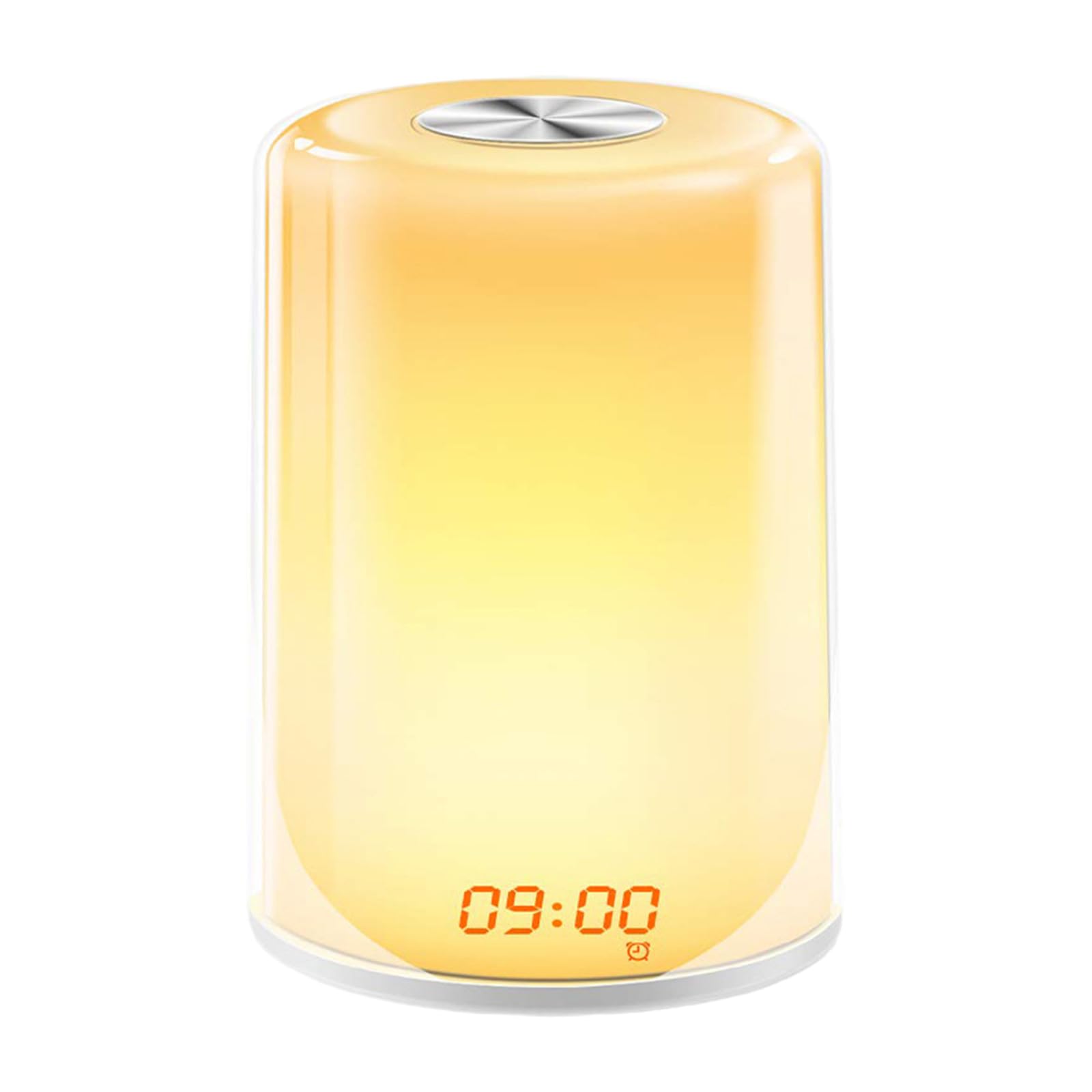 Lampe LED de contrôle avec réveil numérique et simulation pour l'éclairage de la chambre à coucher, lampe LED avec réveil numérique et simulation pour éclairage de chambre à coucher