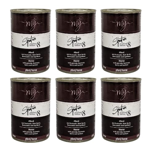 6 x 820g Konina 75% z pasternakiem niska zawartość tłuszczu karma mokra dla psa