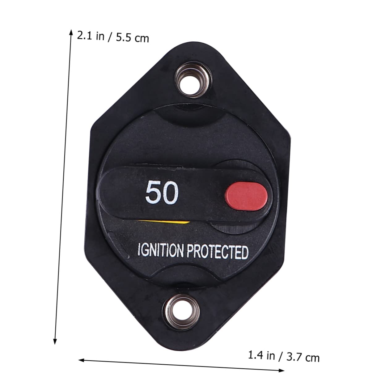FUNOMOCYA Auto Rv Circuit Breaker 50a Overcurrent Manual Reset No Fuse Required Protects Against