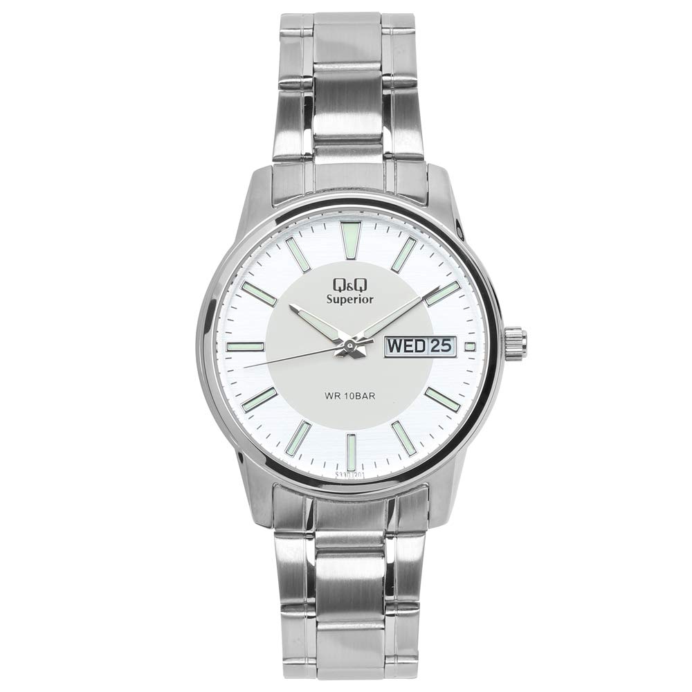 Q&Q Analog Silver Dial Mens Watch-S330J201Y (B08XNQ52HW) Amazon Price History, Amazon Price Tracker