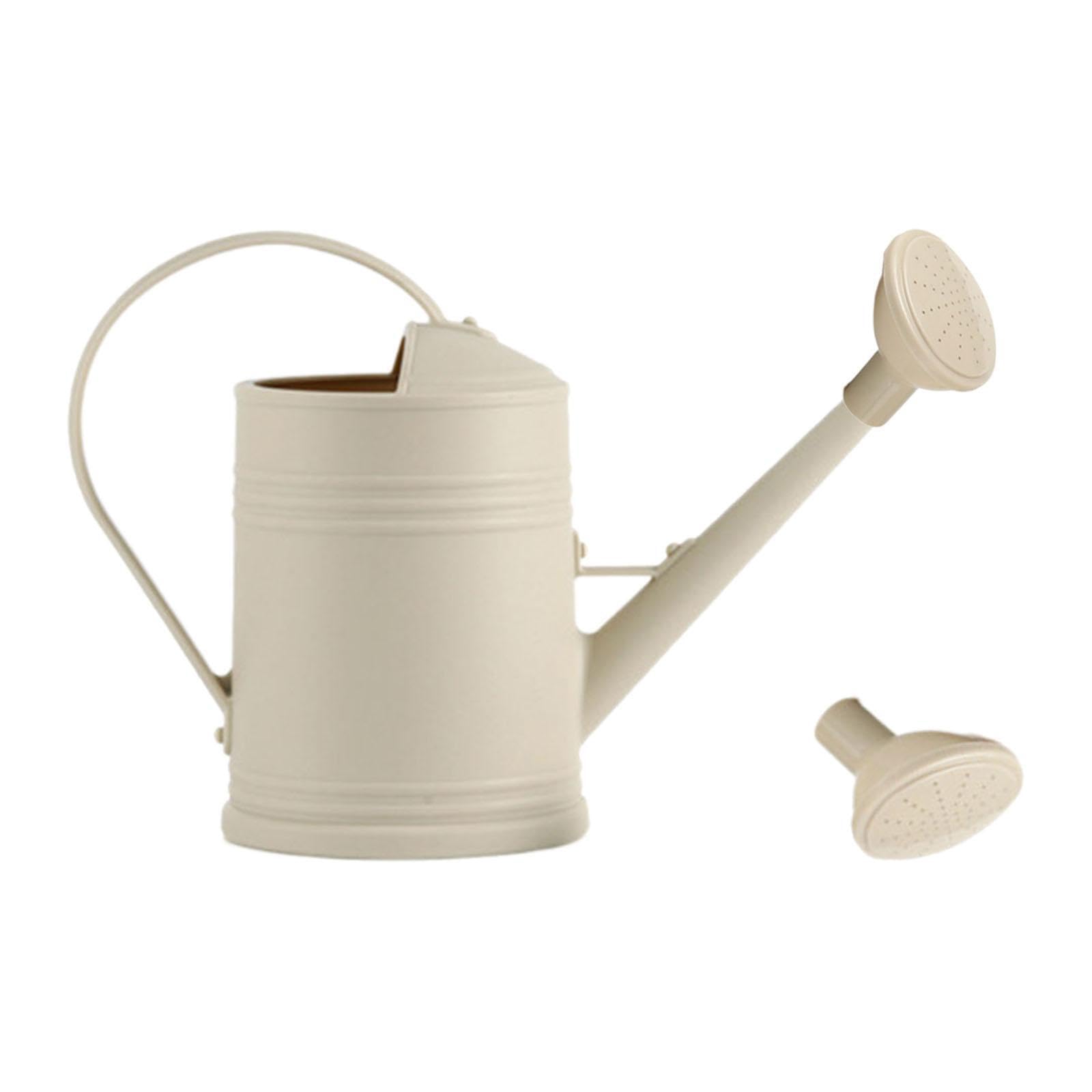 AMSLSIU Watering Can Unique Ergonomic Handle Decorative Houseplants Lightweight Sprinkling Can Essential Gardening Tool Gardening Tool Lightweight Countryside, Beige