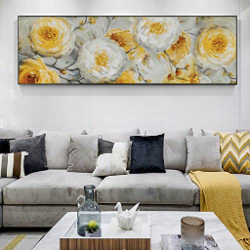 Impression sur toile fleurs abstraites : créez un havre de paix dans votre chambre