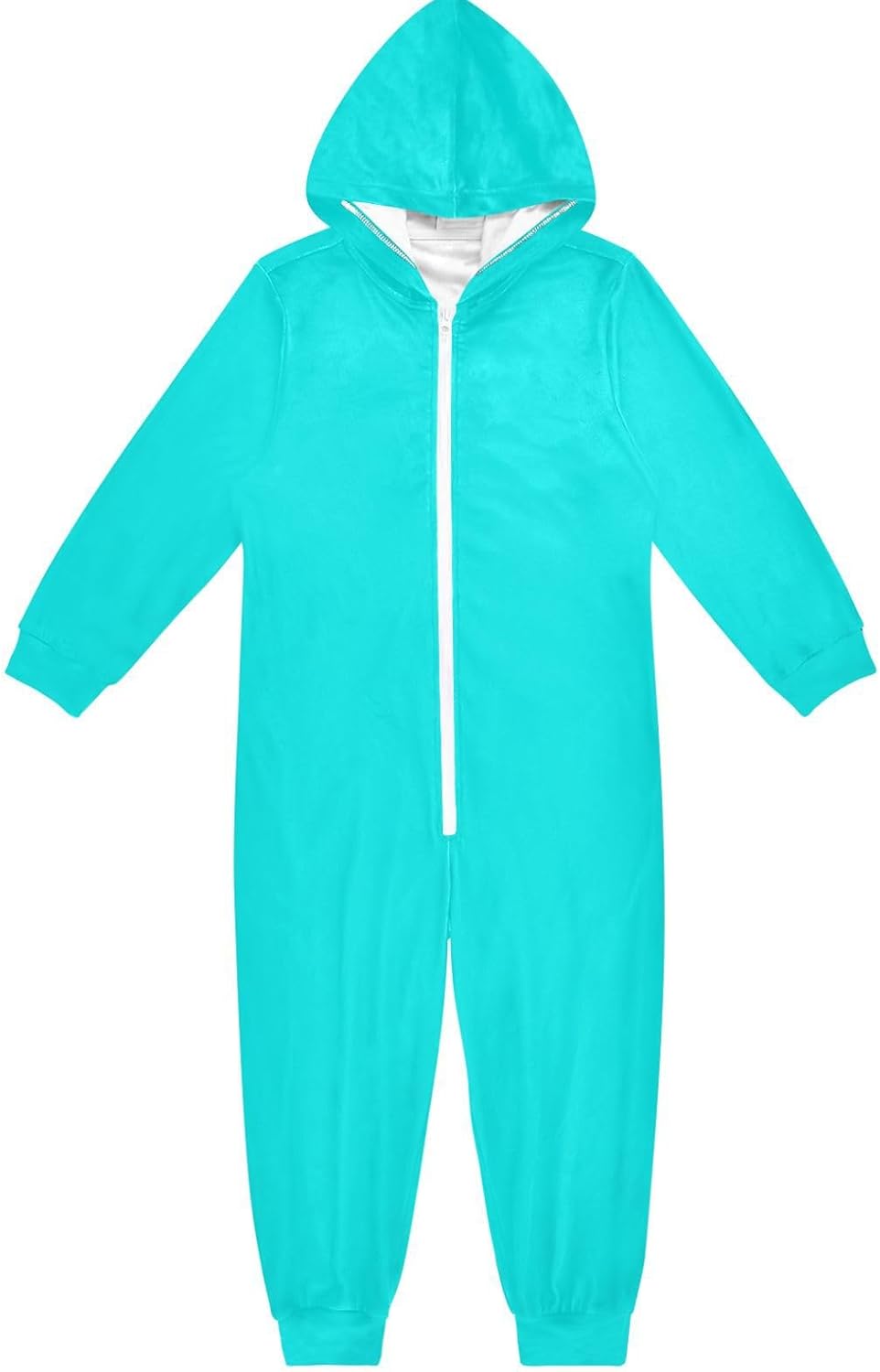 Unisex Onesie Pajamas Cute Soft Hooded One-Piecing Loungewear Sleepwear for Christmas Home 4-14Y
