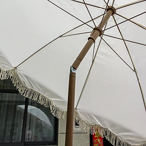 Sombrilla de playa inclinable con altura regulable para patio 5