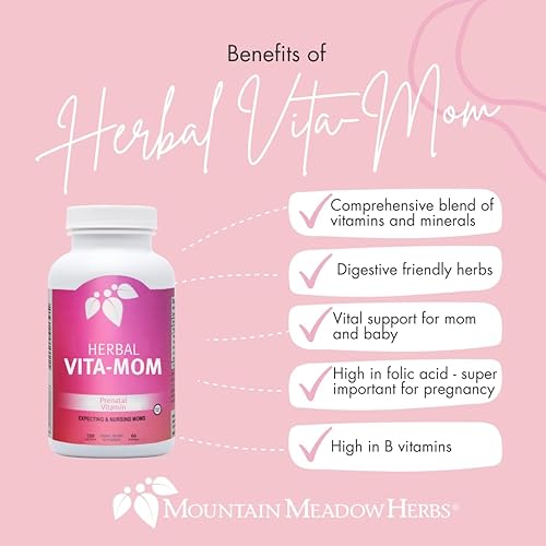 Miniatura 3 de Mountain Meadow Herbs Herbal Vita-MOM - Vitaminas prenatales en cápsulas de gel suave (120 ct.)