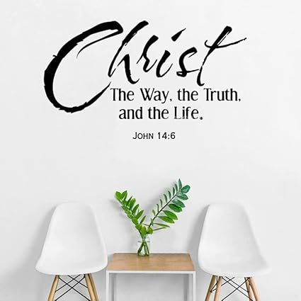 GADGETS WRAP Wall Decal Vinyl Sticker for Home Office Room Decoration Christ The Way The Truth and The