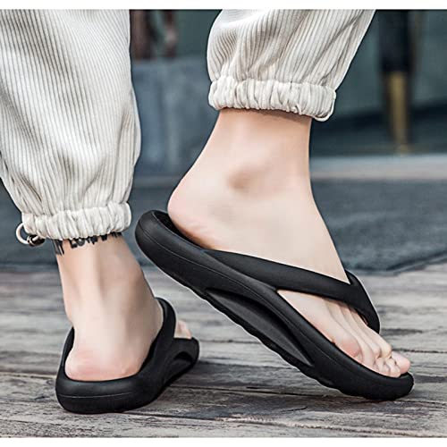 Men's One Slide Sandal，Unisex's Classic Flip Flops，Men's Flip Flops Sport Thong Sandals with Comfort Arch Support Beach Pool Slides for Summer (Color : Black, Size : 43-44)2