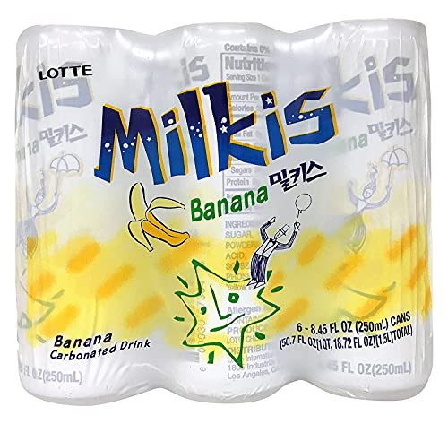 LOTTE MILKIS DRINK BANANA FLAOR 6 PACK