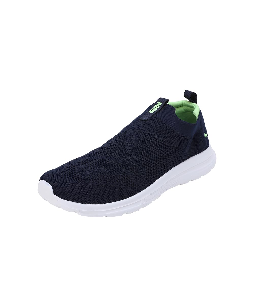 Puma Mens Pwrflow Slipon Navy-Fizzy Lime Running Shoe - 6 UK (31074102) (B0CKYRXVVQ) Amazon Price History, Amazon Price Tracker