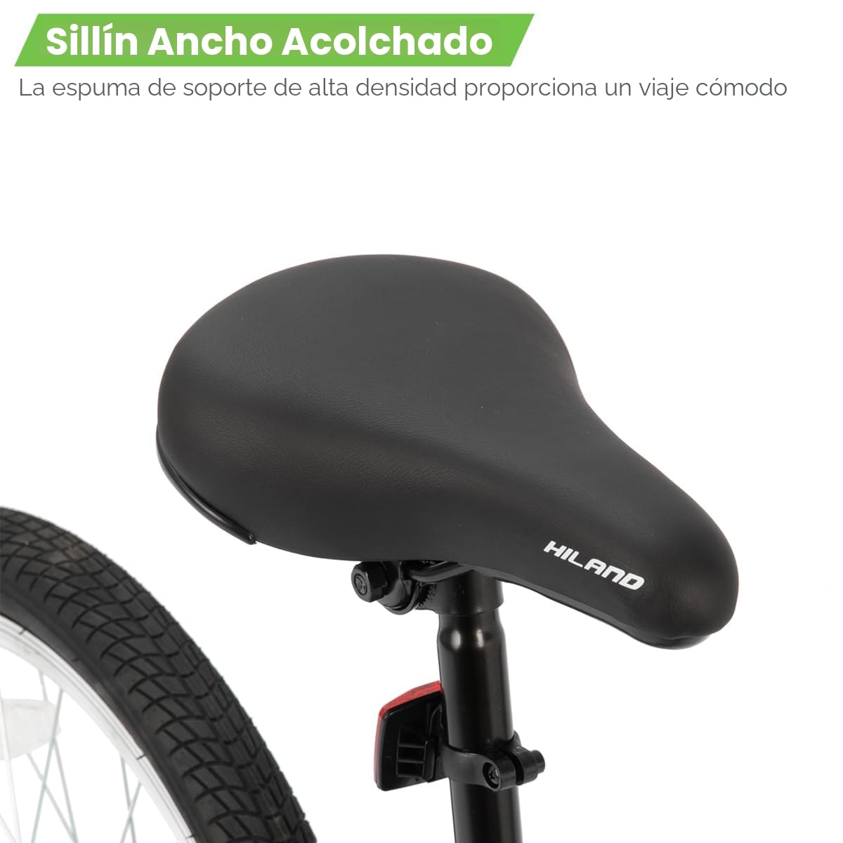HILAND Bicicleta BMX Freestyle de 20 Pulgadas con 4 pegs para Ruedas y Sistema de dirección de Rotor de 360°, para niños, niñas y Adolescentes a Partir de 7 años, Color Negro, Verde, Rojo y Blanco