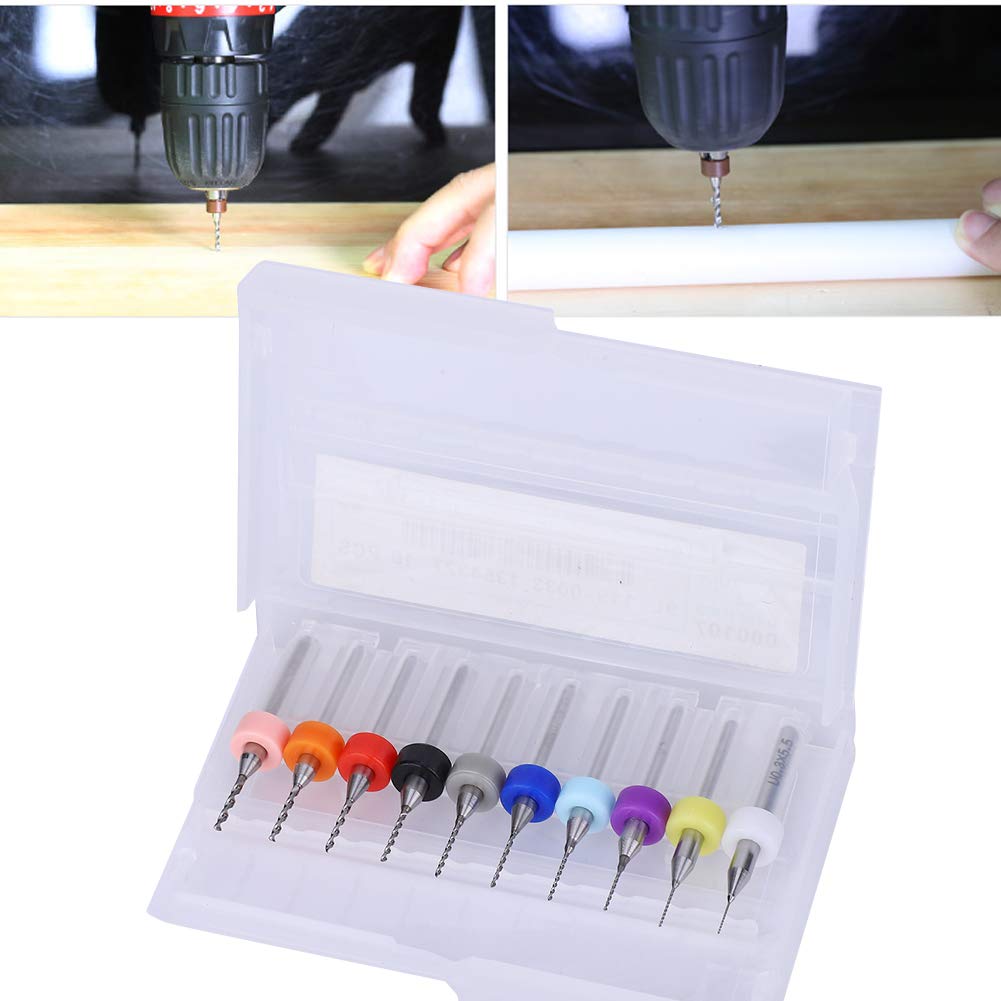 0.3, 1.2mm PCB Drill Bit Set, Tungsten Carbide CNC Drilling Tool with Plastic Box, Ultrafine Particle for Print Circuit Board Drill Bit