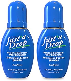 JUST A DROP - Before-You-Go Toilet Odor Eliminator – Truly Incognito Light Scent (0.5 fl. oz. - 2 Pack)
