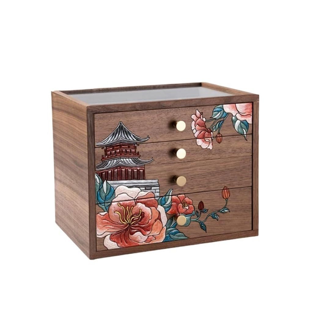 Boîte à bijoux en bois précieux laqué pour sublimer votre coiffeuse au quotidien