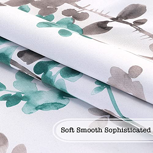 H.Versailtex PART-SSTIEUP4245-GREYTURQUOISE Blackout Tie Up Curtain - Thermal Insulated Balloon Curtain thumb #2