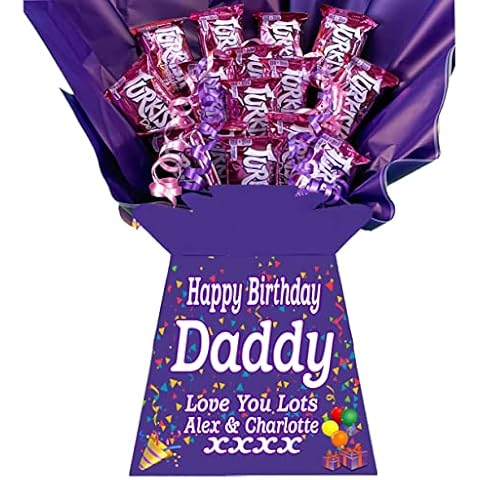 Chocolate Bouquet Sweet Bouquet With Turkish Delight - Personalise It For Any Occasion such as Birthday - Mothers Day - Valentines - Retirement - Get Well Soon Etc Cover