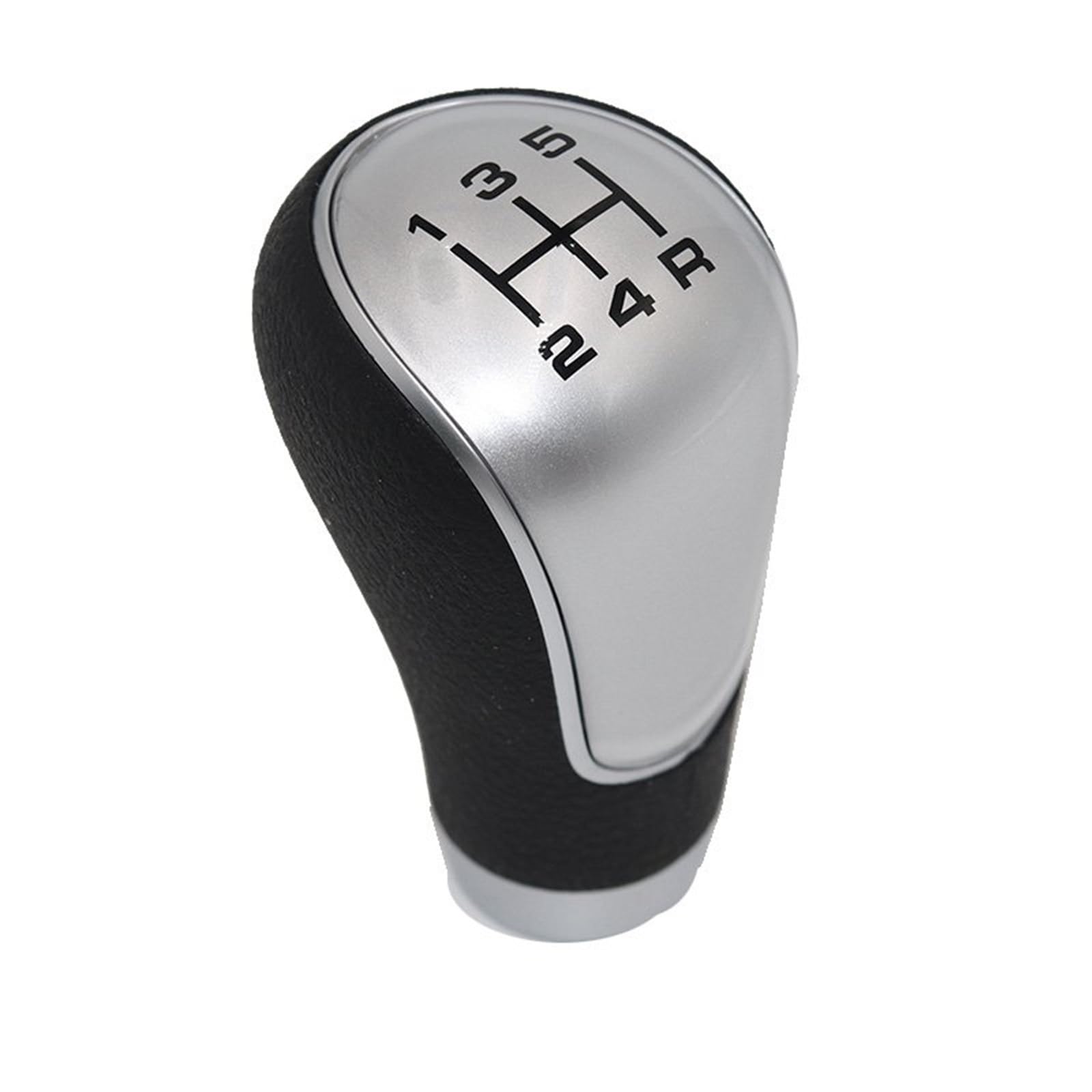 Hsukiho 5 Speed Sliver Car Shift Knob Cover For Hyundai For Ix35 For Elantra For Tucson For Matrix Car Shift Gear Knob Lever Gaitor Boot Cover Manual Transmission(5 Speed Sliver)
