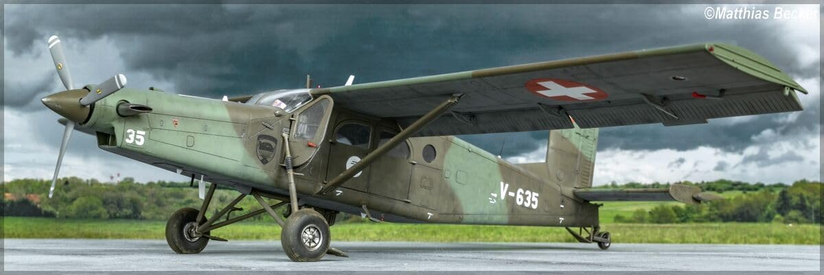 heller 30410 Pilatus PC-6 B2/H2 Turbo Porter 1/48, Unlackiert