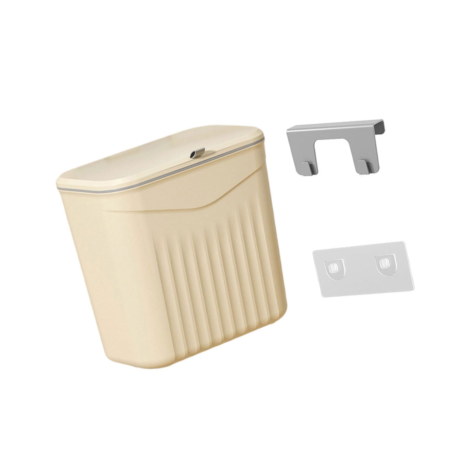 Jazuaiao Grasps Complimentary Lid Waste Container for Home Hanging Plan High Capacity Polystyrene Trash Container Kitchen Bathroom Planner High Capacity Household Wastebaske