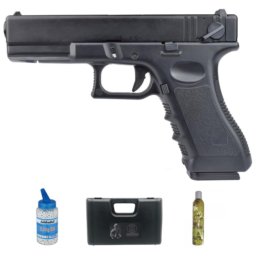 Pistola VG1-A Gas blowback (6mm) | Pistola da softair calibro 6mm + bombola 0,20 + fodero + Green Gas (Potenza: 1 joule)