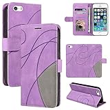 🤡🤡🤡【Kompatibel】iPhone SE 2016 /iPhone 5s /iPhone 5 Ledertasche mit Geldbörse, nur kompatibel mit iPhone SE 2016 /iPhone 5s /iPhone 5. Hinweis: Nicht kompatibel mit iPhone SE 2016 /iPhone 5s /iPhone 5 oder anderen iPhone-Modellen.