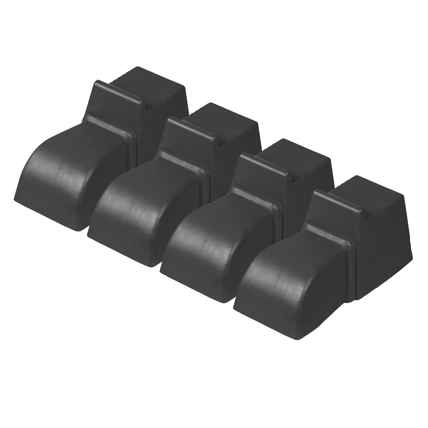 simpa 4PC Black Plastic Plant Pot Feet Risers. 4 Sets = 16 Feet.