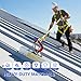 Teinfice Fall Protection Standing Seam Roof Anchor Clamp, Metal Aluminum-Solid Permanent Roof Anchor, Safety Anchor System for Roof Climbing, Work, OSHA/ANSI Compliant