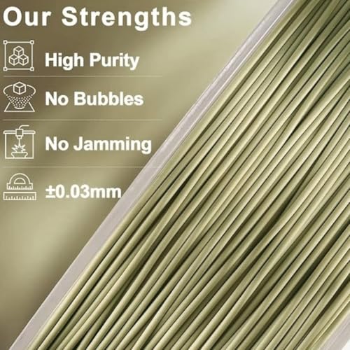 Image of FiLAMONT PLA Silk Filament 1.75mm, 3D Printer Filament, Shiny Silk 1.75 PLA Filament, 1kg(2.2Lbs) /Spool (Silk Bronze)