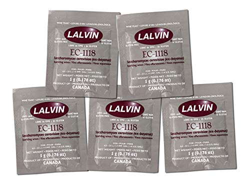 Lalvin 30042 X5 5X Lalvin Ec-1118 Champagne Yeast 5G Sachet cover