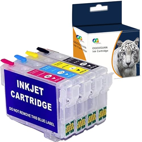 Teland 603 Cartucho vacío Cartucho de Tinta Recargable Tinta rellenable para Epson 603 603XL con Workforce WF-2810 WF-2850...