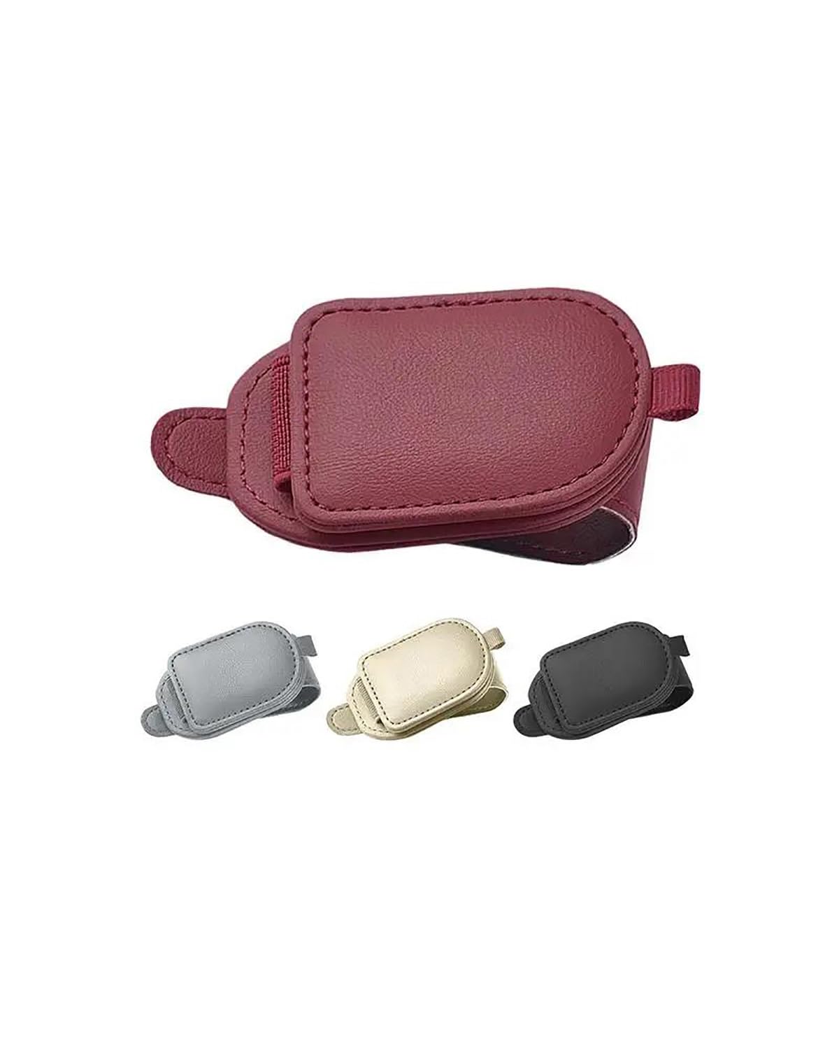 Supporto per Occhiali da Sole, Supporto Universale per Auto, Supporto per Occhiali, Supporto per Visiera Multifunzionale, Supporto Universale per Occhiali da Sole, (Beige)