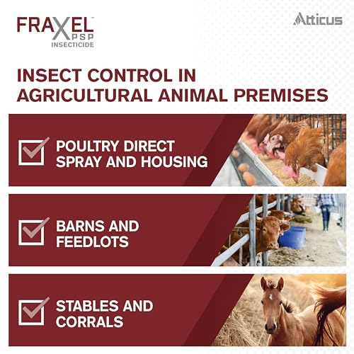 Atticus 530234 Fraxel Psp Insecticide (8 Fl Oz) By Atticus (Compare To Elector Psp) Control Mites, Lice thumb #2