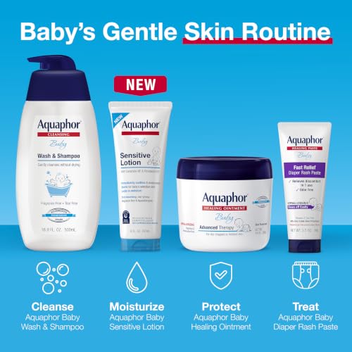 Image of Aquaphor Baby Diaper Rash Paste - For Serious Diaper Rash and Flare-ups - 3.5 Oz. Tube