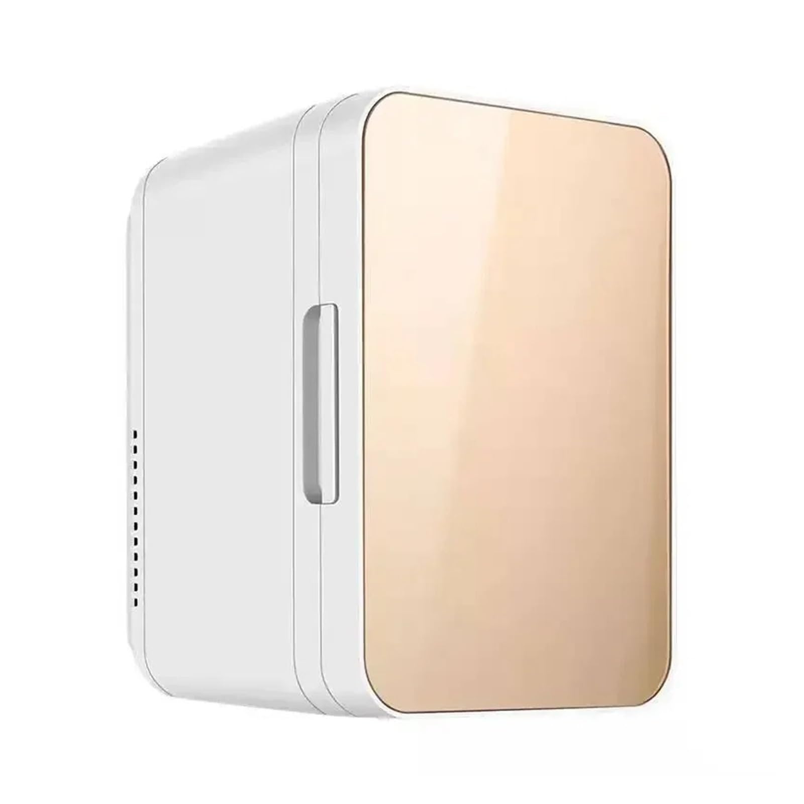 Refrigerador portátil for vehículo de 8 litros, Mini refrigerador for Coche y hogar, Doble Uso for refrigeración, calefacción, Dormitorio, hogar y Belleza.(Gold)