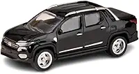 Carro Miniatura 1:64 Fiat Fastback Toro Strada Carrinho Colecionável Pneu Borracha (Strada Preto)