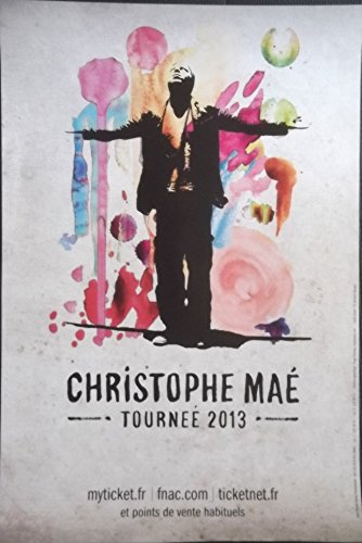 Poster Christophe Maé 80x120 cm cadeau idéal pour fan de musique française