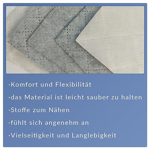 Kunstleder Meterware Stoffe zum Nähen Schwarz Wasserdichte Polsterung (1 Stk- Breite: 140cm x Länge: 100cm) Polsterstoff Polster für Möbel Schuhe Handtaschen Steppung 7x7 cm