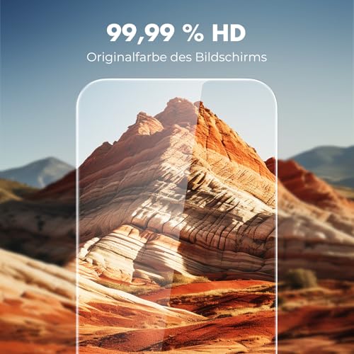 UNBREAKcable Bildschirmschutz für iPhone 16 Pro - 3er Pack, Doppelte bruchsichere HD-Gehärtetes Glas [Vollständige Abdeckung] [Einfache… – Ansicht 5