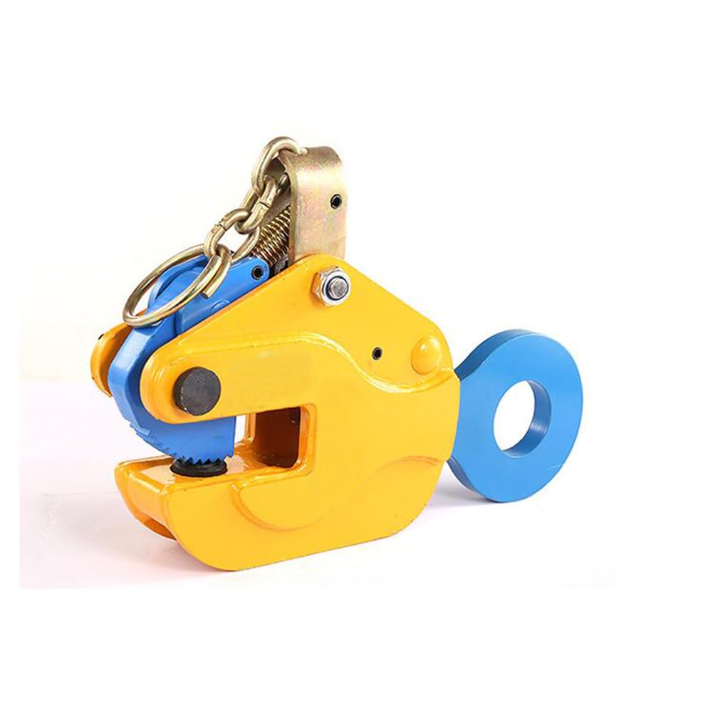 Zaciski do podnoszenia płyt, zacisk do podnoszenia blachy stalowej z hakiem blokującym, metalowy zacisk do podnoszenia i budowania (1-8 ton), 3,2T