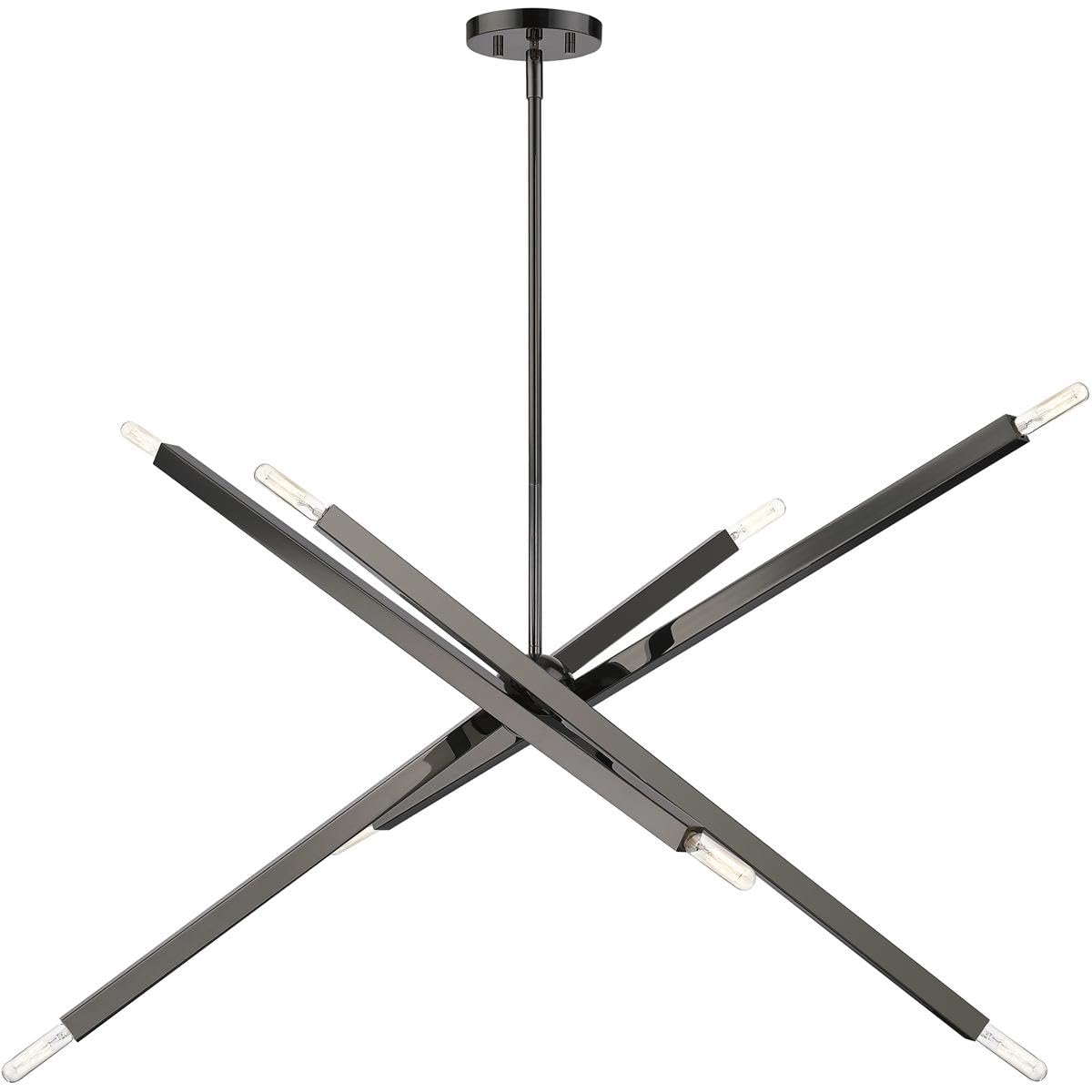 Livex Lighting, 46987-46, Monaco, Large Linear Chandelier, Black