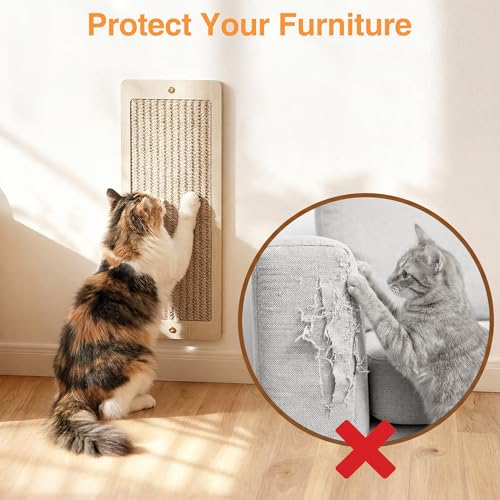 Mueble de pared para gatos multi-nivel de madera 6 piezas miniatura 5