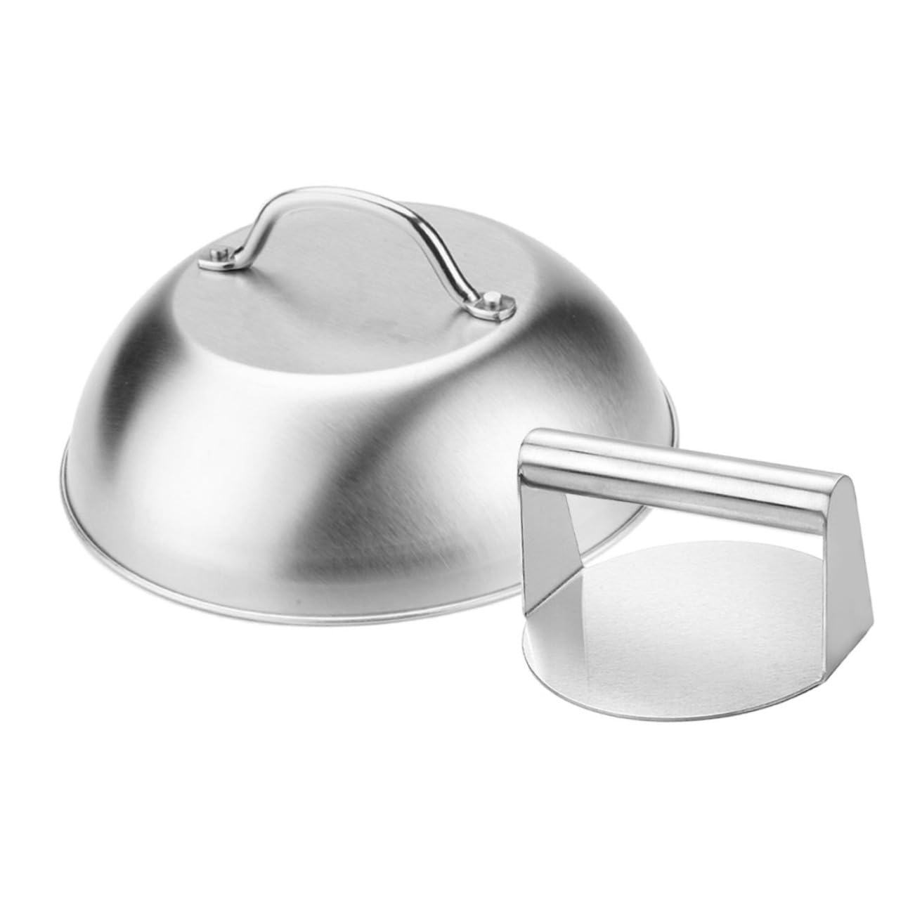 Cabilock Prensa Duradera Acero Inoxidable de Resistente Hamburguesas Tapa y Antiadherente con Herramienta Hacer Filetes para Cocina DIY
