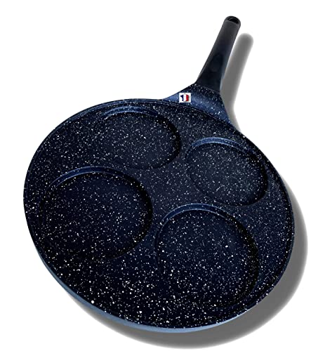 Cflagrant® Pancakes - Sartén para pancakes (26 cm), diseño de piedra y piedra para todo tipo...
