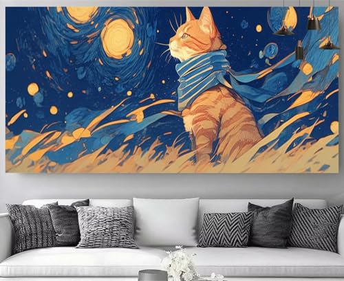Peinture diamant point de croix cristal chat, le cadeau DIY parfait pour les passionnés d'art