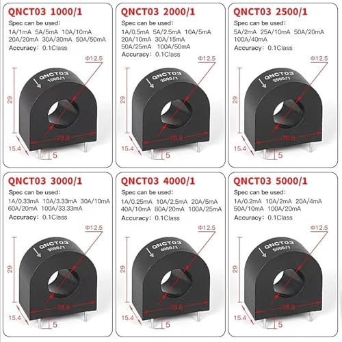 Sensor de potencial y corriente CA QNPT02 para solucionar caídas de voltaje de 110V a 380V 6