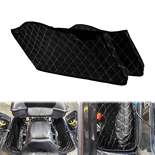 Forros de Alforjas No Estirados + Forros King Tour Pack Hilo Blanco para Harley Touring Electra Road King Street Glide Ultra Limited 2014-2023 miniatura 3