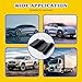 Rislobx Car Sun Visor Strip Tint Film, Vehicle Windshield Window Tint Film, Universal Front Windshield Solar Protection Sticker for Sunshade (50% VLT)
