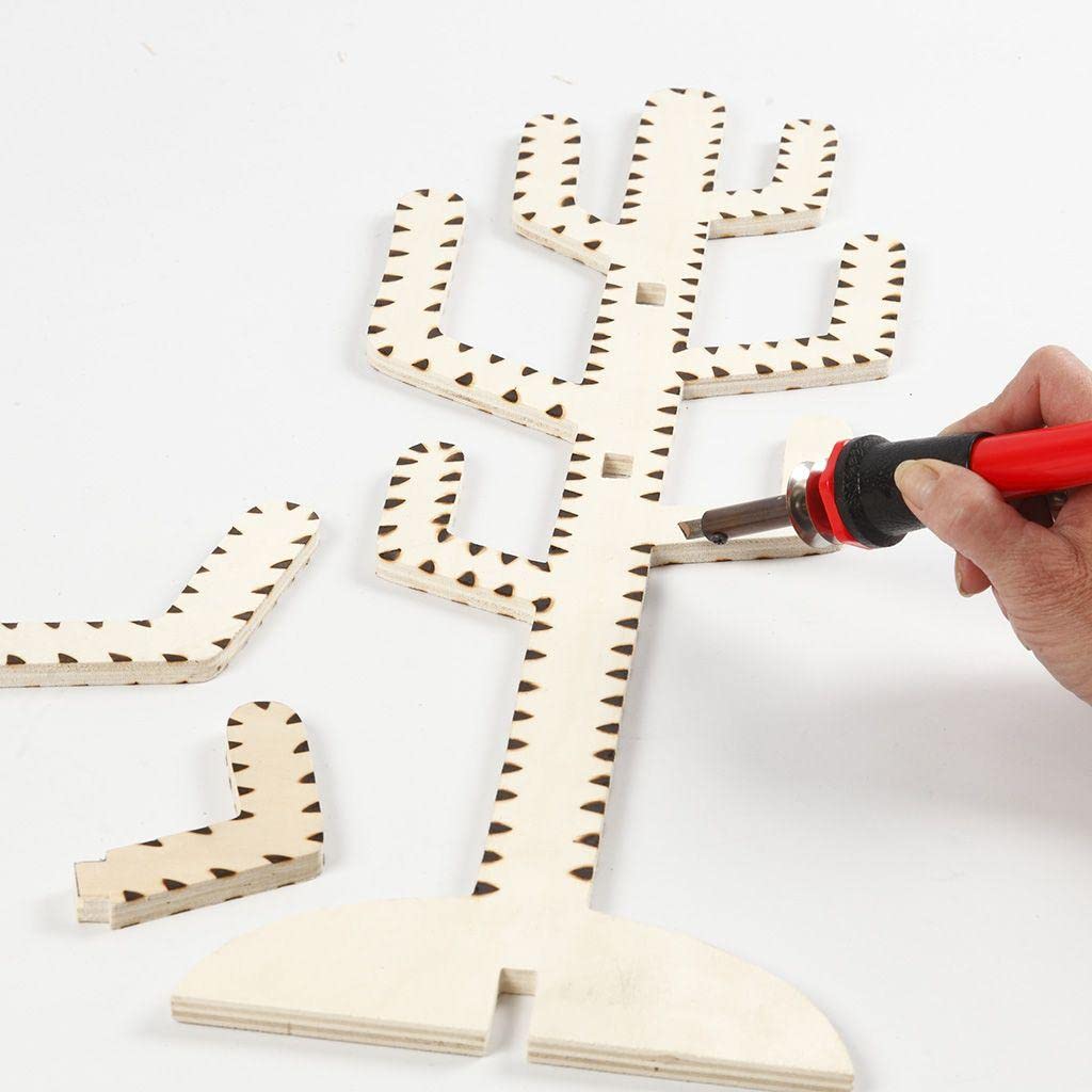 Pyrography Craft Kit, size 19x3 cm, red, black, EU Plug, 1pc