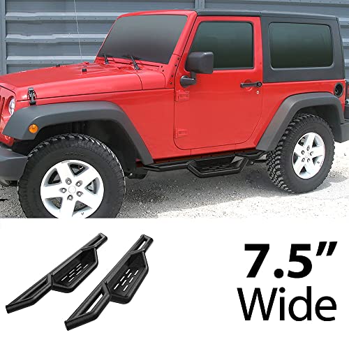 Estribos laterales tipo Drop Down para Jeep Wrangler JK miniatura 2