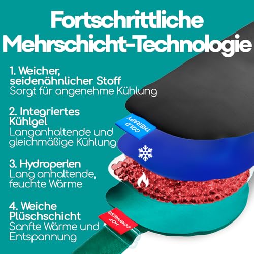 Kühlende und wärmende Augenmaske von Medi Grade für trockene Augen